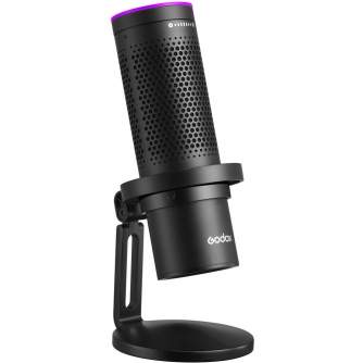 Microphones - Godox RGB USB Condenser Microphone (app control) EM68X - quick order from manufacturer