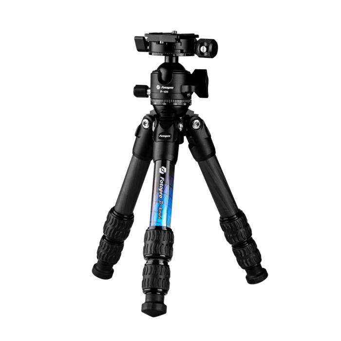 Новые товары - Fotopro P-4 Mini + P-4H Ballhead Carbon Mini Tripod - быстрый заказ от производителя