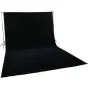 Backgrounds and supports - Melns auduma fons 3x6m ar turētāju sistēmu rent