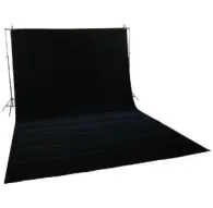 Backgrounds and supports - Melns auduma fons 3x6m ar turētāju sistēmu rentBackgrounds and supports - Melns auduma fons 3x6m ar turētāju sistēmu rent