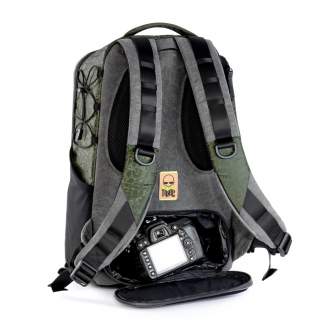 Mugursomas - Toxic Valkyrie Camera Backpack L Water Resistant "Frog" Pocket Emerald - ātri pasūtīt no ražotāja
