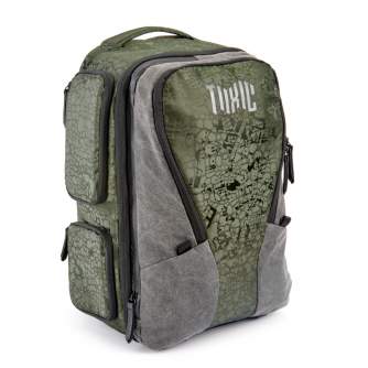 Mugursomas - Toxic Valkyrie Camera Backpack M Water Resistant "Frog" Pocket Emerald - perc šodien veikalā un ar piegādi