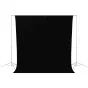 Backgrounds - Westcott Wrinkle-Resistant Backdrop - Rich Black (2,7 x 3m) - quick order from manufacturer