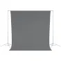 Backgrounds - Westcott Wrinkle-Resistant Backdrop - Neutral Grey (2,7 x 3m) - quick order from manufacturer