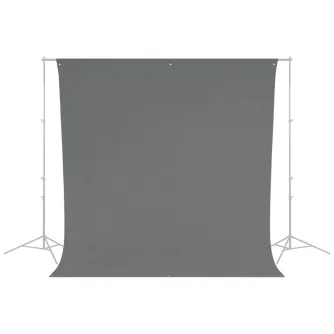 Backgrounds - Westcott Wrinkle-Resistant Backdrop - Neutral Grey (2,7 x 3m) - quick order from manufacturer