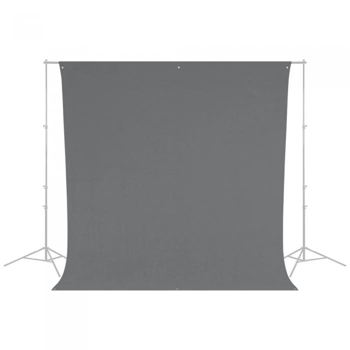 Backgrounds - Westcott Wrinkle-Resistant Backdrop - Neutral Grey (2,7 x 3m) - quick order from manufacturer