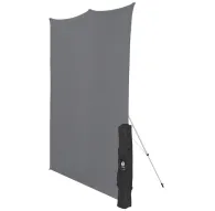 Background Set with Holder - Westcott X-Drop Wrinkle-Resistant Backdrop - Neutral Gray Kit (5 x 7) - quick order from manufacturerBackground Set with Holder - Westcott X-Drop Wrinkle-Resistant Backdrop - Neutral Gray Kit (5 x 7) - quick order from manufacturer