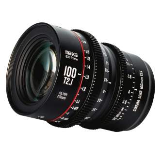 CINEMA видео объективы - Meike Prime 100mm T2.1 Cine Lens for Super 35 Frame Cinema Camera System PL Mount MK-100T2.1 S35 PL - б