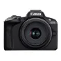 Mirrorless Cameras - Canon EOS R50 + RF-S 18-45mm F4.5-6.3 IS STM (Black) - buy today in store and with delivery