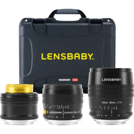 LENSBABY PRO KIT WITH VELVET 85, BURNSIDE 35 & TWIST 60 FOR CANON EF LBPROC