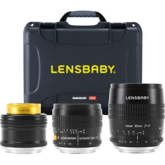 Lenses - LENSBABY PRO KIT WITH VELVET 85, BURNSIDE 35 & TWIST 60 FOR CANON EF LBPROC - quick order from manufacturer