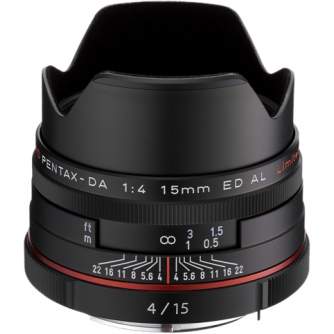 Lenses - Ricoh/Pentax Pentax HD DA 15mm f/4.0 ED AL Lim. Pentax HD DA 15mm f/4.0 ED AL Limited Black - quick order from manufacturer