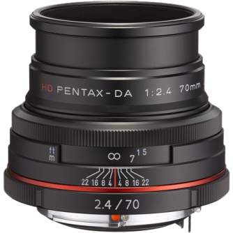 Lenses - Ricoh/Pentax Pentax HD DA 70mm f/2,4 Lim. Pentax HD DA 70mm f/2.4 Limited Black - quick order from manufacturer