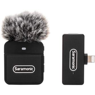 Bezvadu piespraužamie mikrofoni - Saramonic Blink100 B3 wireless audio transmission kit (RXDI + TX) for Lightning iPhone - ātri pasūtīt no ražotāja