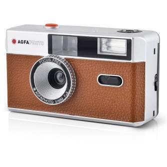 Filmu kameras - Agfaphoto daudzkārt lietojams fotoaparāts 35 mm, brūns 603002 - perc šodien veikalā un ar piegādi