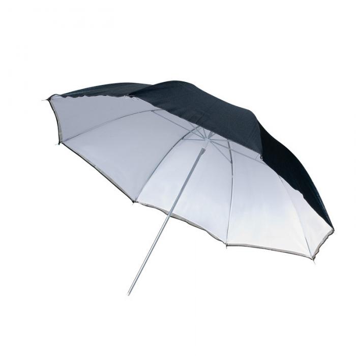 Foto lietussargi - BRESSER SM-11 Reflex Umbrella white/black 109 cm - ātri pasūtīt no ražotāja
