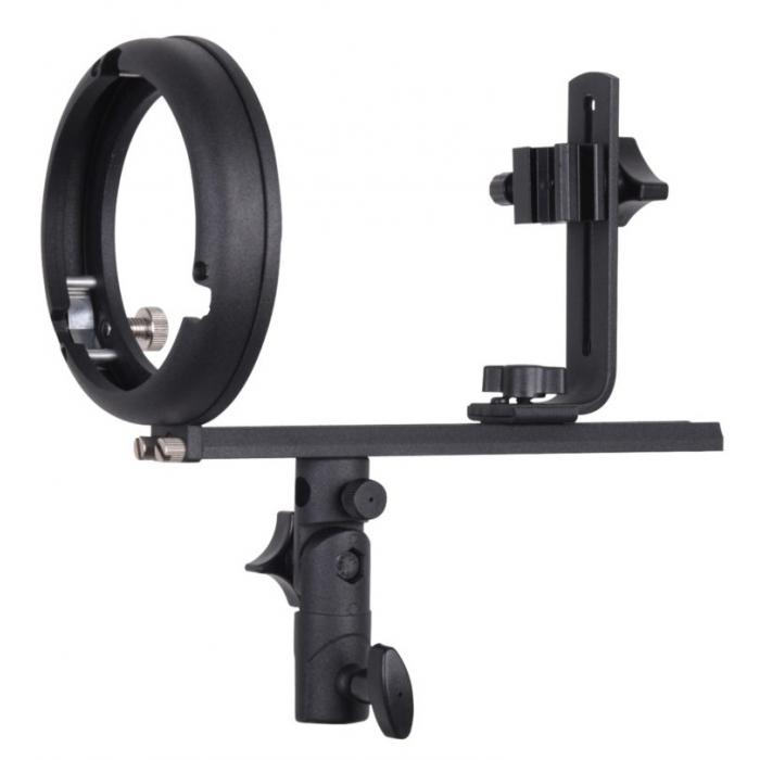 Acessories for flashes - BRESSER BR-TS14 Camera Flash Bracket with S-Bayonet Accessory Adapter - quick order from manufacturer
