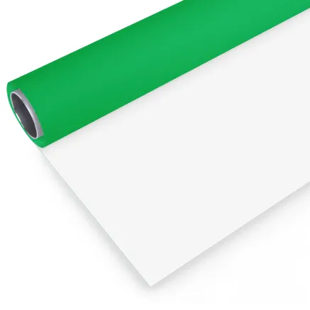BRESSER Vinyl Background Roll 2.72 x 4m Green/White