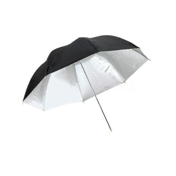 Foto lietussargi - BRESSER SM-11 Reflective Umbrella White/black 83cm - ātri pasūtīt no ražotāja