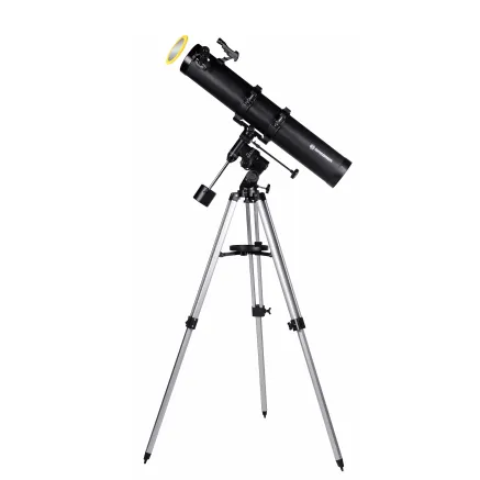 BRESSER Galaxia 114/900 EQ3 Reflector Telescope with Smartphone Adapter & Solar