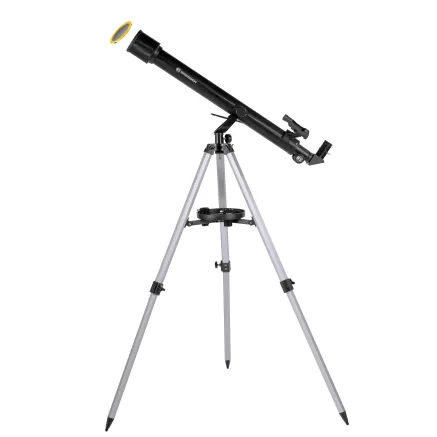 BRESSER Stellar 60/800 AZ - Refractor Telescope with Smartphone Camera Adapter & Solar Filter