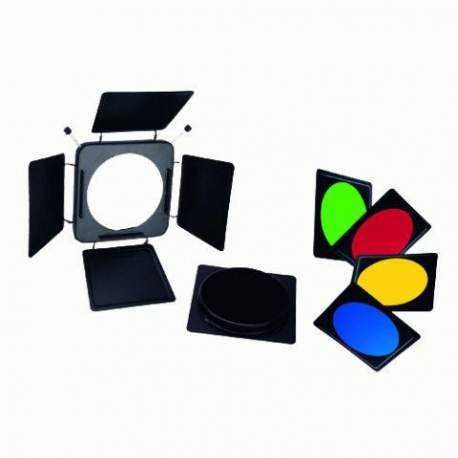 Насадки для света - Linkstar Barndoors LFA-BD + 4 Color Filters + Honeycomb Grid - быстрый заказ от производителя