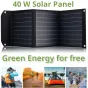 Portatīvie saules paneļi un spēkstacijas - BRESSER Mobile Solar Charger 40 Watt with USB and DC output - быстрый заказ от произв