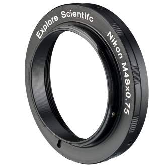 Telescopes - Bresser EXPLORE SCIENTIFIC Camera-Ring M48x0.75 for Nikon - quick order from manufacturer