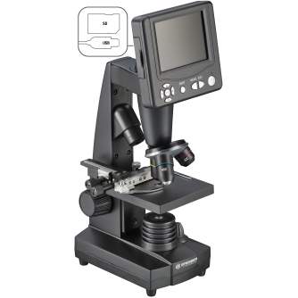 Mikroskopi - BRESSER LCD Student Microscope 8.9cm (3.5") - ātri pasūtīt no ražotāja