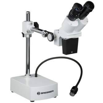 Mikroskopi - BRESSER Biorit ICD CS 5x-20x Stereo Microscope LED - ātri pasūtīt no ražotāja