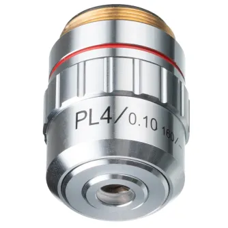 Mikroskopi - BRESSER Plan Achromatic Objective Lens 4x - ātri pasūtīt no ražotāja