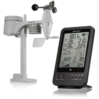Meteoroloģiskās stacijas - BRESSER Weather Station 5-in-1 black - ātri pasūtīt no ražotāja