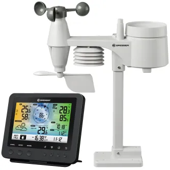 Meteoroloģiskās stacijas - BRESSER WIFI Color Weather Station with 5in1 profi sensor - ātri pasūtīt no ražotāja