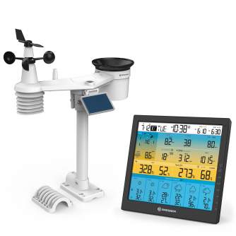 Weather Stations - BRESSER 6-day 4CAST PRO SF 7-in-1 Wi-Fi Weather Station with solar-powered sensor - quick order from manufacturer