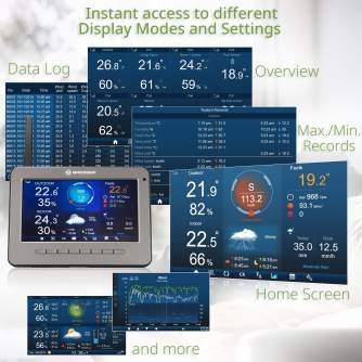 Метеостанции - BRESSER WIFI HD TFT Professional Weather Station with 7-in-1 Sensor - быстрый заказ от производителя