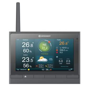 Weather Stations - BRESSER MeteoChamp 7-in-1 HD Wi-Fi Weather Station with various display modes - quick order from manufacturer