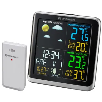 Meteoroloģiskās stacijas - BRESSER Weather Station ClimaTemp TB with LCD colour display - ātri pasūtīt no ražotāja