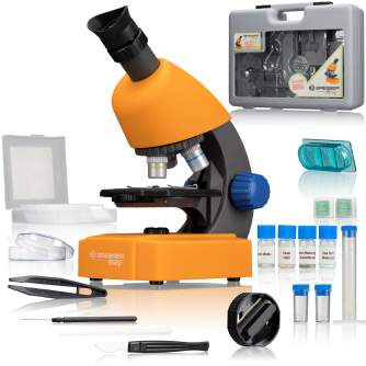 Mikroskopi - BRESSER JUNIOR 40x-640x Microscope with Accessories and Hard Case - ātri pasūtīt no ražotāja