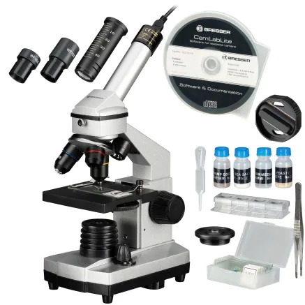 BRESSER JUNIOR 40x-1024x Microscope Set with Case