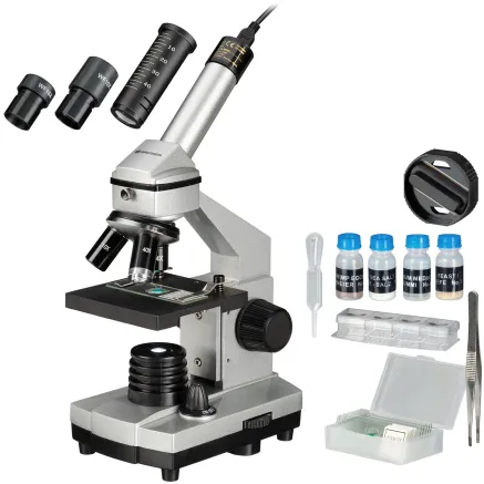 BRESSER JUNIOR 40x-1024x Microscope with HD Eyepiece Camera