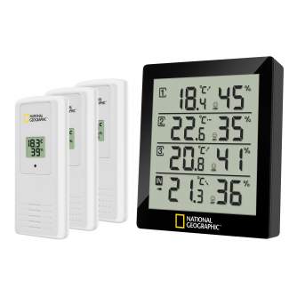 Weather Stations - Bresser NATIONAL GEOGRAPHIC Thermo-hygrometer black 4 measurement results - buy today in store and with delivery