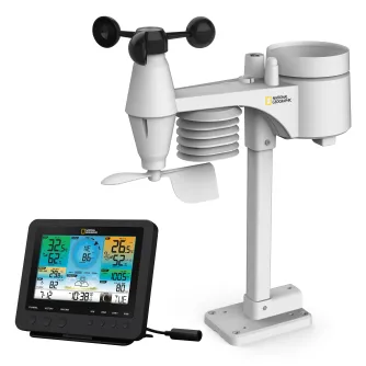 Meteoroloģiskās stacijas - Bresser NATIONAL GEOGRAPHIC WIFI Colour Weather Station with 7in1 Sensor - ātri pasūtīt no ražotāja