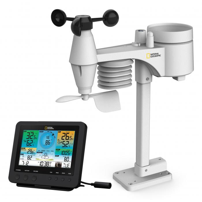 Метеостанции - Bresser NATIONAL GEOGRAPHIC WIFI Colour Weather Station with 7in1 Sensor - быстрый заказ от производителя