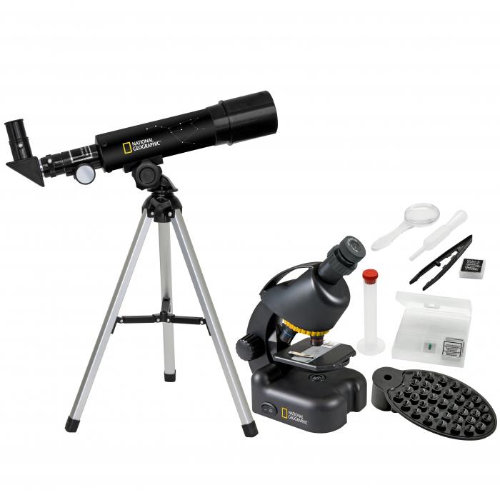 Телескопы - Bresser NATIONAL GEOGRAPHIC Compact Telescope and Microscope Set - быстрый заказ от производителя