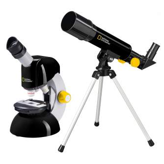 Teleskopi - Bresser NATIONAL GEOGRAPHIC Telescope + Microscope Set - ātri pasūtīt no ražotāja