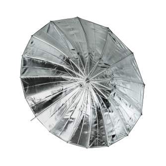 Umbrellas - BRESSER SM-09 Jumbo Reflective Umbrella silver/black 162 cm - quick order from manufacturer