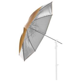 Foto lietussargi - BRESSER Umbrella gold/silver 83cm interchangeable - ātri pasūtīt no ražotāja
