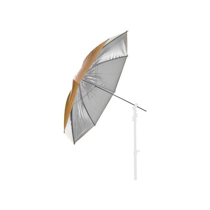 Foto lietussargi - BRESSER Umbrella gold/silver 83cm interchangeable - ātri pasūtīt no ražotāja