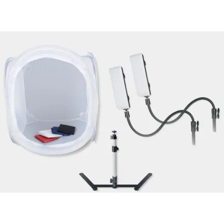 BRESSER BR-2820L Light Tent 60x60x60cm for Product Photography with LED Lighting