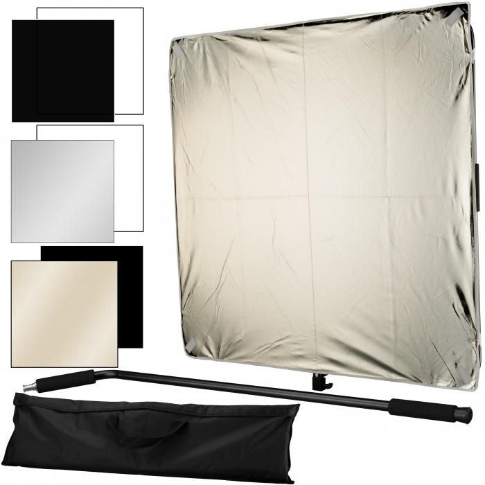Reflector Panels - BRESSER BR-DP1000 6-in-1 Reflector/Diffuser Panel 100x100cm - quick order from manufacturer